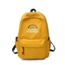Harajuku Ulzzang Радуга школьный корейский рюкзак из парусины дорожные рюкзаки для девочек подростков Повседневная милая сумка Mochilas Рюкзаки