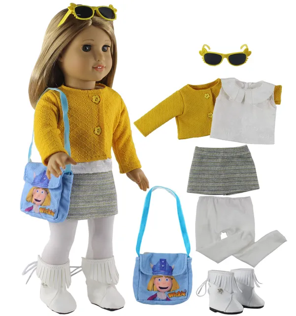 Fashion Doll Clothes Set Toy Clothing Outfit for 18" American Doll Casual Clothes Many Style for Choice X108 1