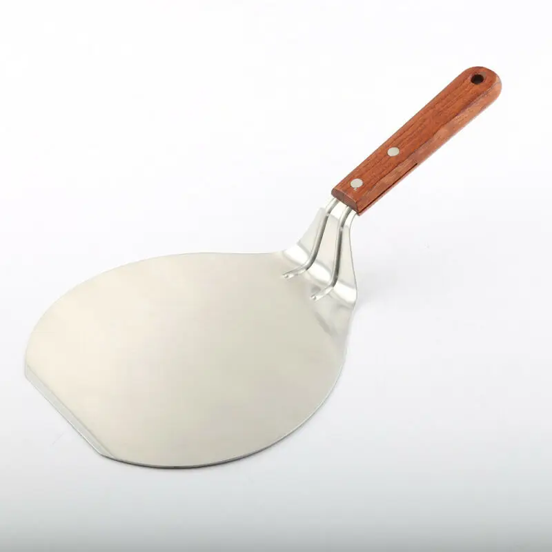 

New Solid Home Kitchen Stainless Steel Pizza Peel Shovel Spatula Cake Lifter Paddle Baking Tray