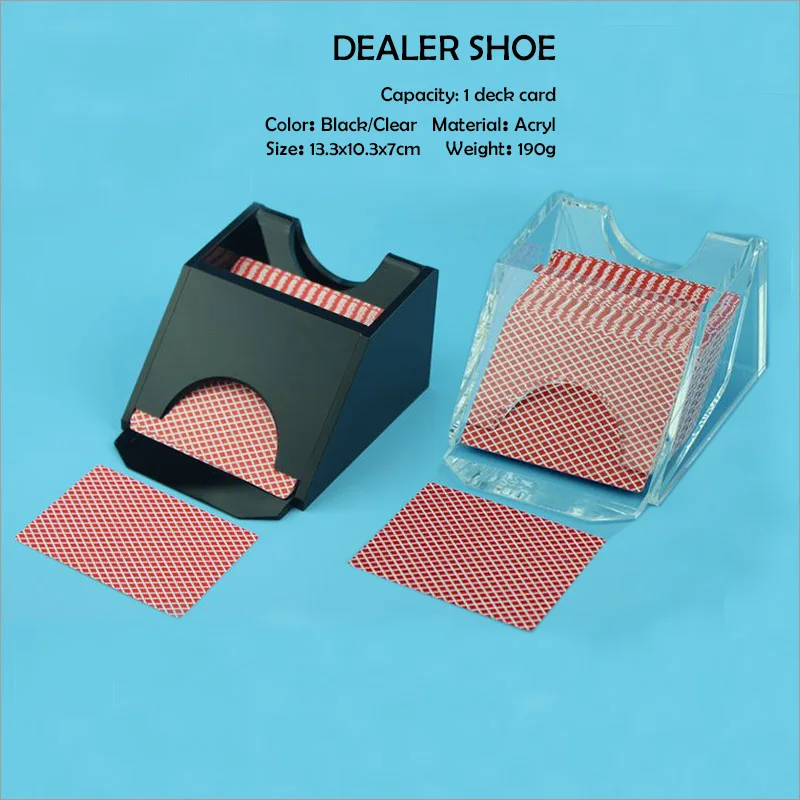 Plastic Playing Card Dealer Shoe  11" x 4" x 4" Excellent Details about   Heavy Clear Acrylic 