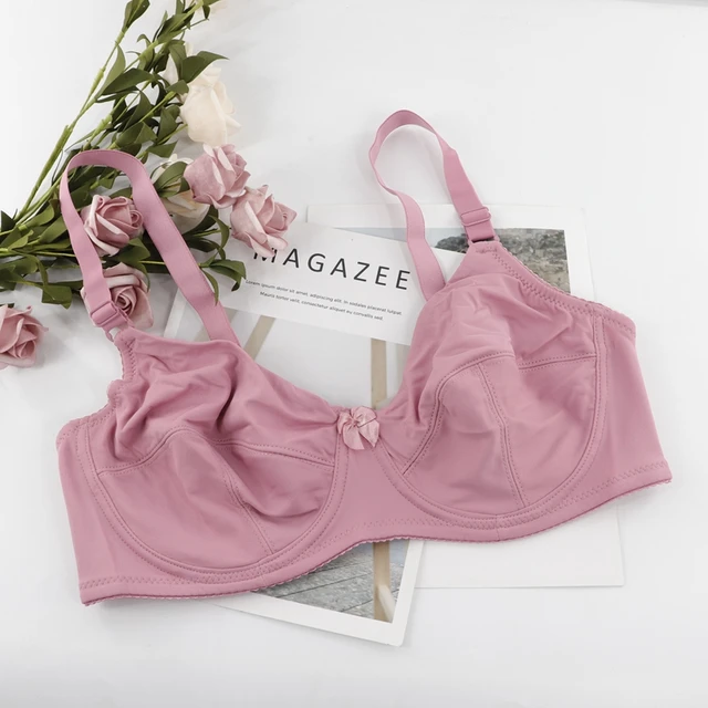 Beauwear Women Underwire Plus Size Bras Full Coverage Non padded Brassiere Minimizer Underwear 36-48 D E Color Black Nude BH Camel