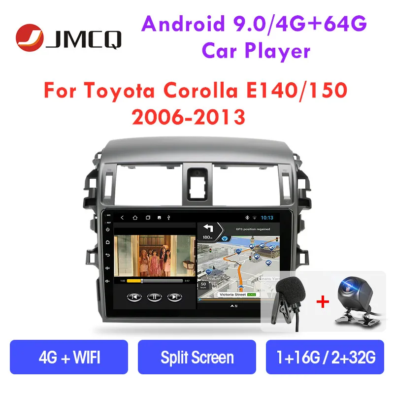 JMCQ 9 &quotAndroid 0 автомобильное радио для Toyota Corolla E140/150 2006 2013 Мультимедиа Видео плеер 2