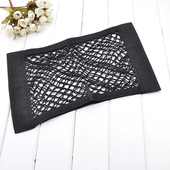 

Travel Outdoor Camping Universal Sundries Self Adhesive Car Seat Back Food Organisers Wear Resistant Storage Net Bag