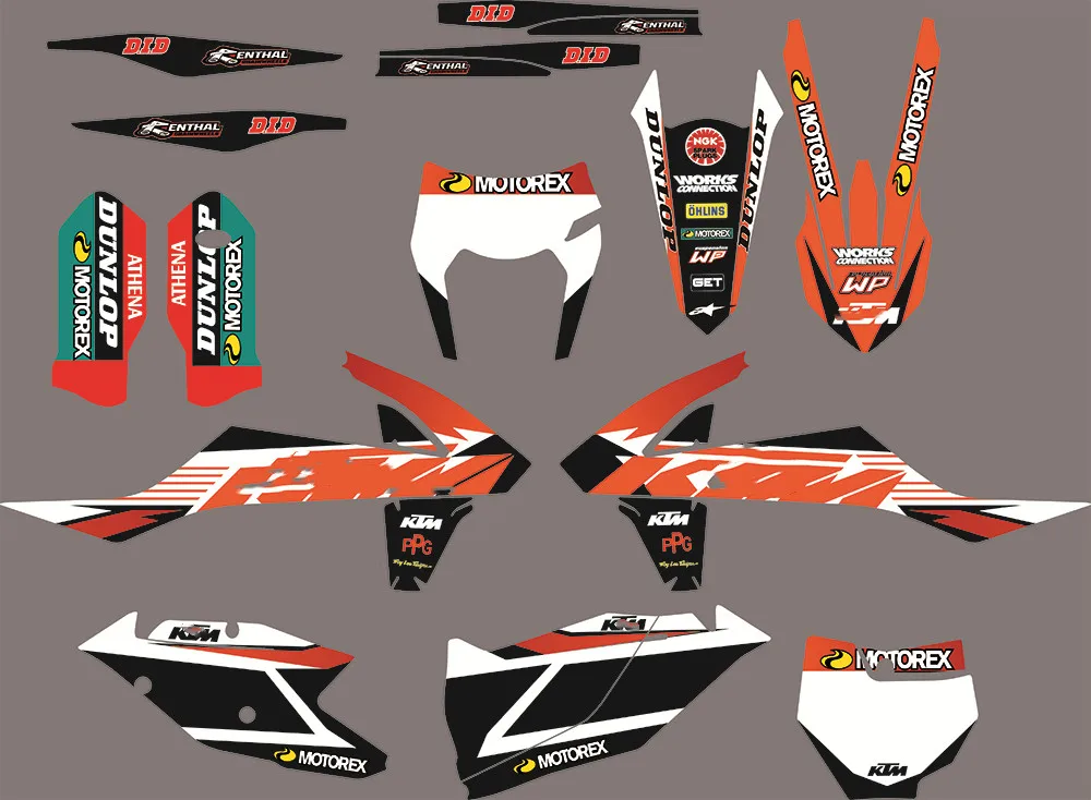 Для KTM EXC SXF- мотоциклетные графические наклейки для KTM EXC EXCF XCW SX SXF XC XCF