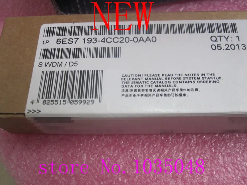 

1PC 6ES7193-4CC20-0AA0 New and Original Priority use of DHL delivery