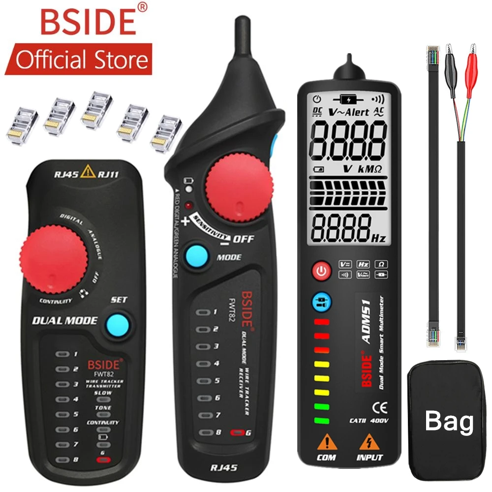 BSIDE FWT82 двойной режим сетевой кабель трекер провод тонер RJ45 RJ11 Ethernet LAN Трассер