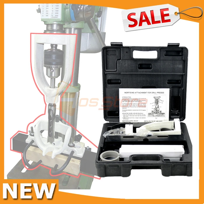 Woodworking Bench Mortiser Square Hole Chisel Drilling Machine Location Tool