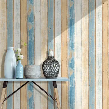

Wood Grain Paper Waterproof Self-adhesive Wall Papers Instant Sticker Living Room Bedroom Wall Renovation Wallpaper