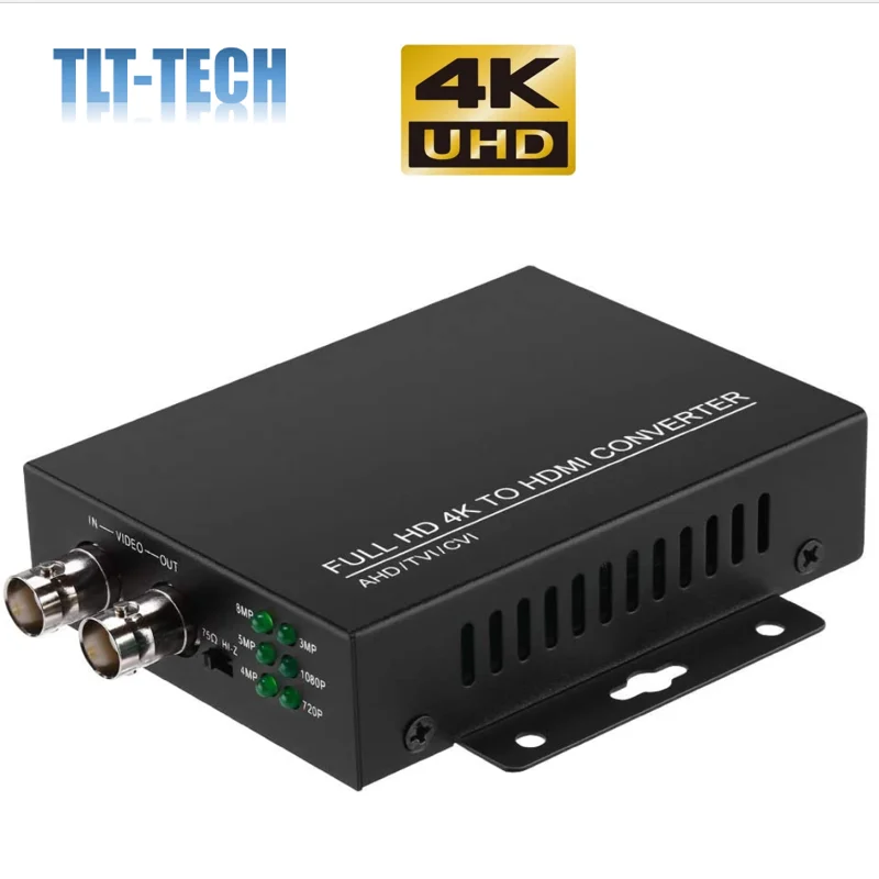 

Преобразователь BNC-HDMI, Full HD, 4K, 720P/1080P/3MP/4MP/5MP/8MP, адаптер преобразователя TVI/CVI/AHD-HDMI для мониторов HDTV, видеорегистраторов