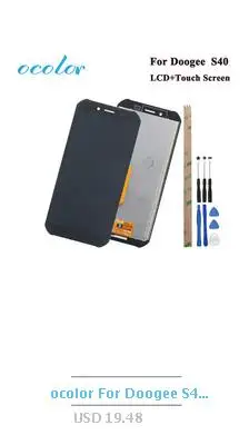 Аккумулятор ocolor Для Doogee S40 емкостью 4650 мА · ч, долгий режим ожидания с инструментами для Doogee S40, сменная батарея