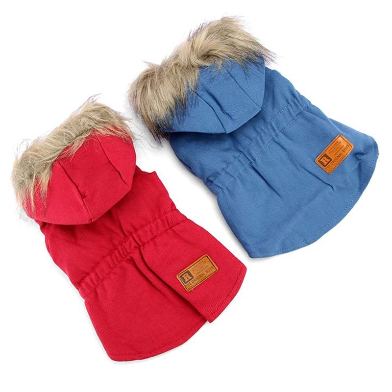 Теплая одежда для маленьких собак зимняя куртка для собак Одежда для щенков для чихуахуа йоркширского пуделя зимняя одежда XS-XL