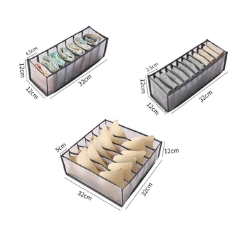 

Underwear Bra Organizer Storage Box 5 Colors Drawer Closet Organizers Boxes For Underwear Scarfs Socks Bra Drawer Divider
