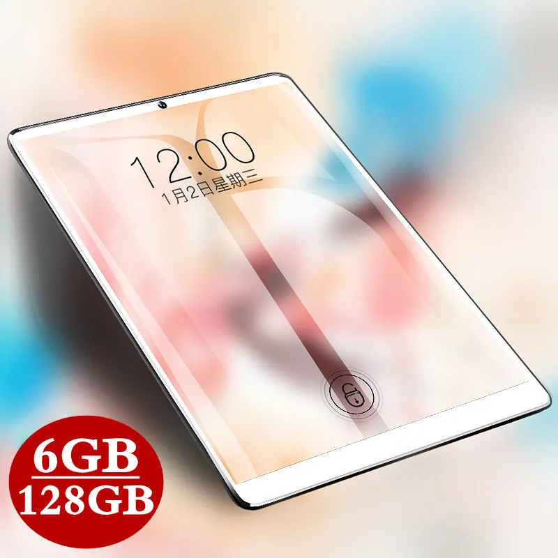 

10.1 inch IPS 1920*1280 Tablet 3G 4G LTE Dual SIM card Tablet PC Octa Core 6GB RAM 128GB ROM Tablets Android 9.0 Bluetooth GPS