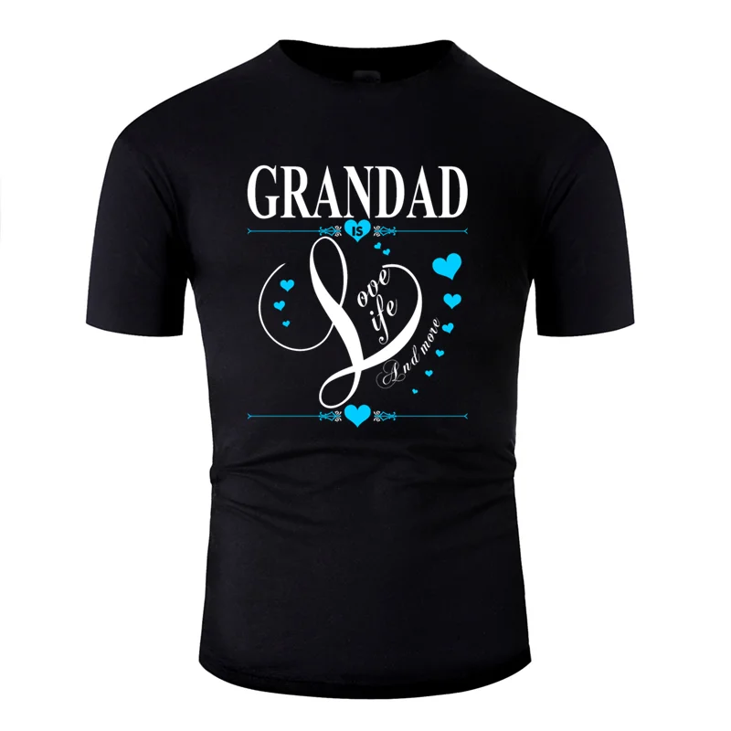 Футболка с принтом Comical grandad is love life and more, мужская и женская новинка, Мужская одежда, футболка с круглым вырезом