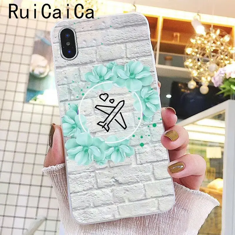 Чехол для телефона Ruicaica с мультяшным воздушным самолетом, цветной милый чехол для iphone 8 7 6 6S Plus X XS MAX 5 5S SE XR 10 Fundas Capa - Цвет: A10