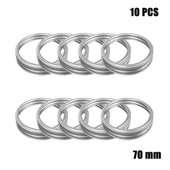 

10/12 Pcs Tinplate Sealing Lids Glass Jar Storage Canning Lids Regular Wide Mouth Split-type Kitchen Food Container Covers Hot