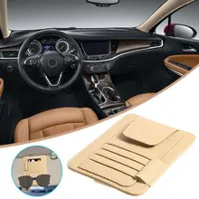 

Auto Car Interior Sun Visor Card Case Holder Organizer Clipper Hold Pen Papers Ticket Bag Hanger Car-Styling Stowing Tidying