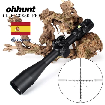 

Hunting ohhunt CL 5-20X50 FFP First Focal Plane Riflescope Side Parallax Glass Etched Reticle Lock Reset Scope with Bubble Level