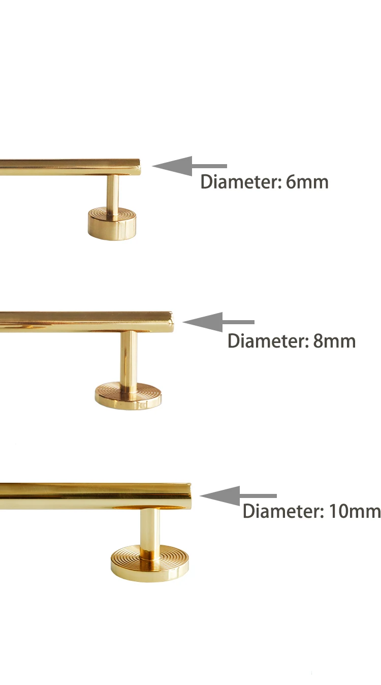 Polido Ouro, Gaveta Puxa, Armário De Cozinha, Móveis Hardware, 20