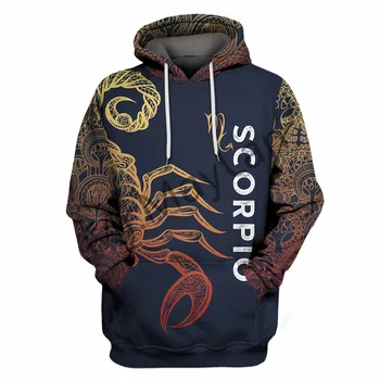 

Fashion Colorful Scorplon Men/Women Sportswear Hoodies 3D Printed Unisex Leisure Streetwear Pullover Sweatshirt Jackets Harajuku