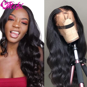 

Mifil Body Wave Wig 13x6 Lace Front Human Hair Wigs With Baby Hair Swiss Lace Remy Brazilian Wig Natural Color 150 Density
