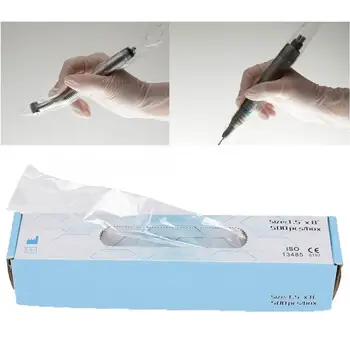 

500pcs / box Disposable Plastic Dental Handle Handpiece Sleeve Cover Dental Lab Teeth Whitening Handpiece Cover Sleeves