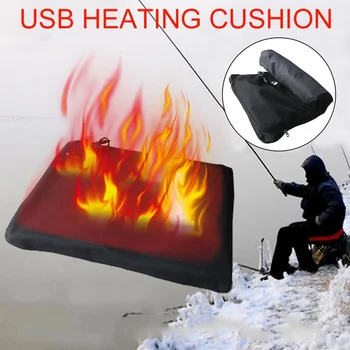 

Multifunction Carbon fiber Electric Heating Cushion USB heating cushion Pad Automatic inflatable Fishing mat 30X40CM