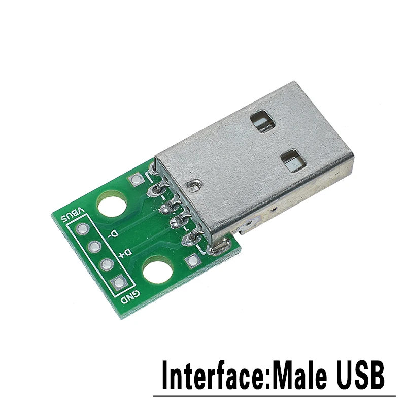 5 шт. USB Мужской разъем/MINI MICRO USB для DIP адаптер Женский Разъем 2,54 Разъем b type-C USB2.0 3,0 женский PCB конвертер