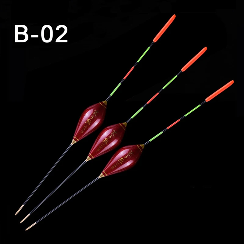 3 шт./лот поплавок для рыбной ловли мелководный поплавок Высокочувствительный Balsa ледяной поплавок обыкновенный карась рыболовные снасти - Цвет: B-02