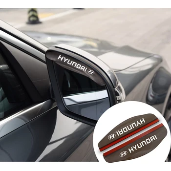 

2PCS Car Rearview Mirror Eyebrow Rain Visor Sun Shade Rainproof Cover For Hyundai Sonata Elantra Tucson Creta I30 Ix35 I40 IX20