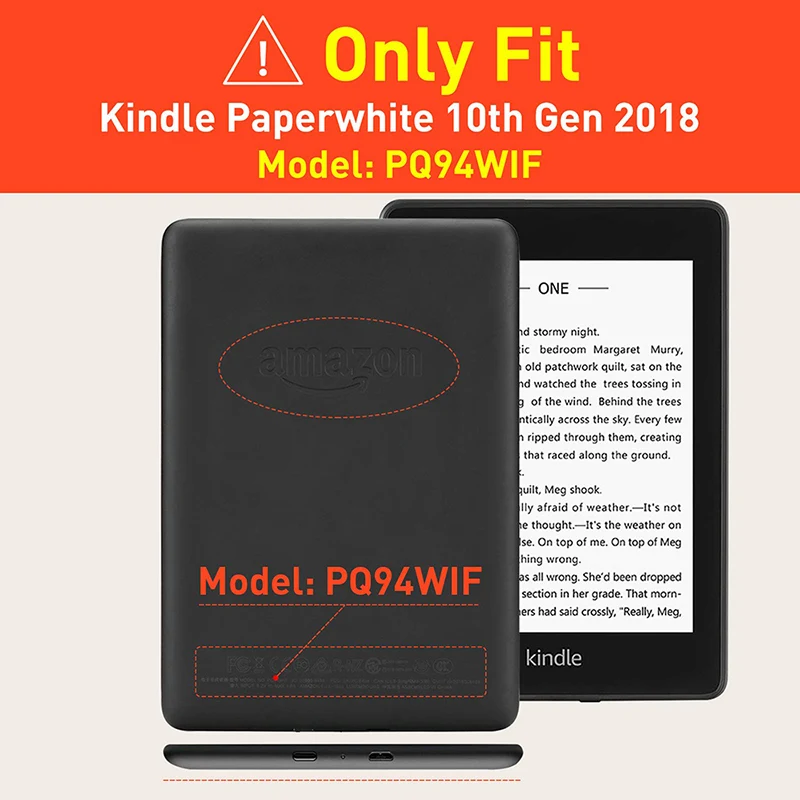 Умный чехол-Обложка BOZHUORUI для Amazon New Kindle Paperwhite 4 eReader(10 поколение выпущено) Магнитный Ультратонкий чехол