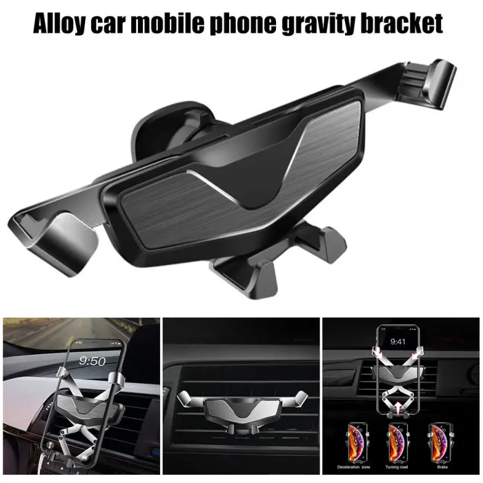 Автомобильный держатель для сотового телефона Air Vent клип держатель телефона сплав универсальный для смартфона авто автомобиль бесплатно вращающийся F-Best