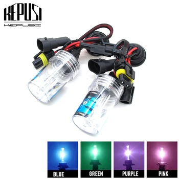

2x 35W H11 H8 H9 HID Xenon Bulbs 4300K 6000K 8000K Car Driving hid Headlight Fog Light 12V xenon white Purple Pink Green Blue