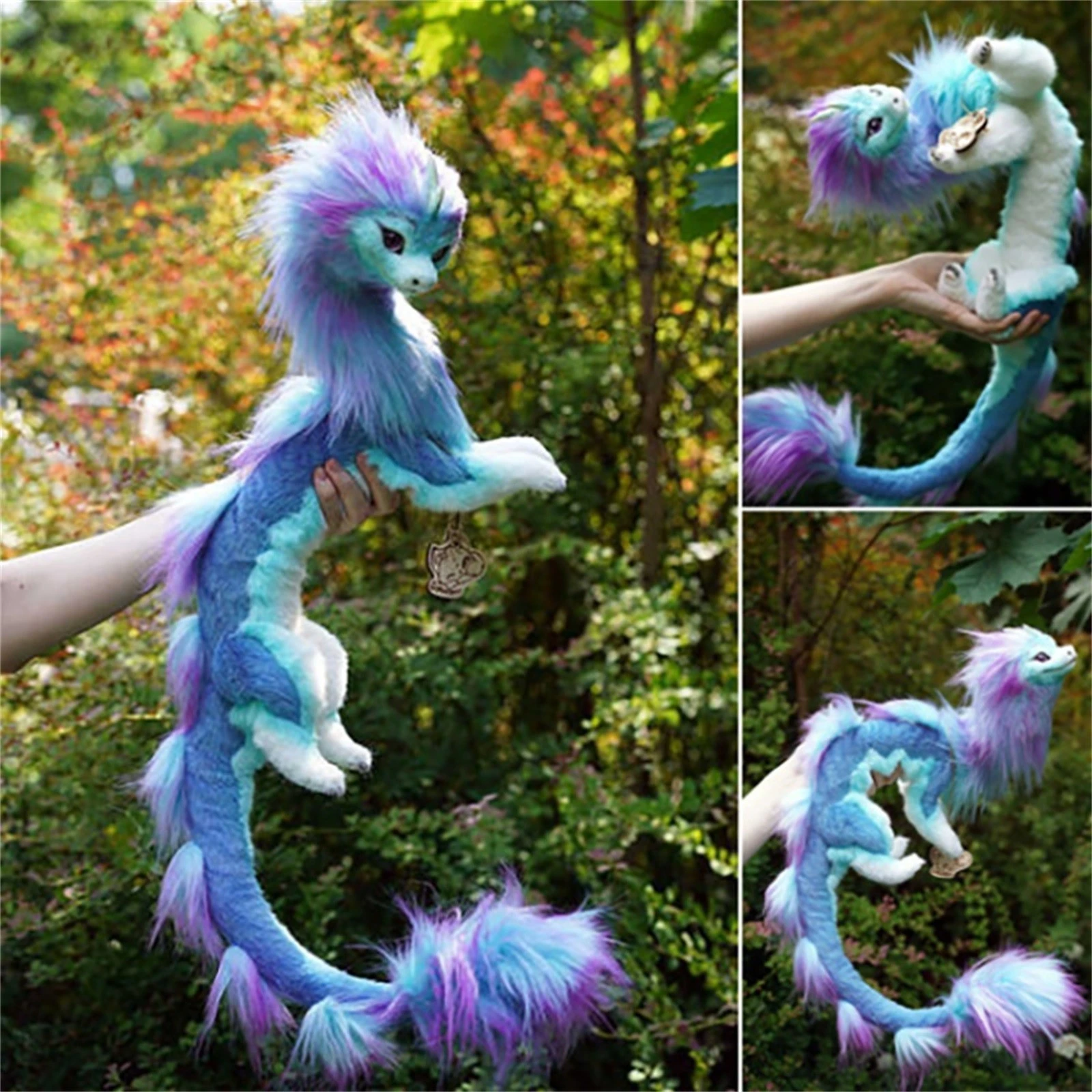 New 50cm Blue Sisu Dragon Toy Raya And 