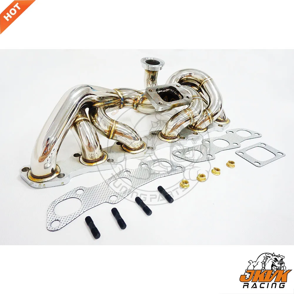 Выпускной коллектор JKVK RACING Low Mount T3 V band Turbo Header для Skyline R32 R33 R34 RB20 RB25 RB20DET