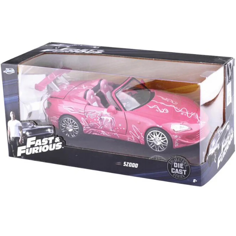 Коллекция 1:24 Масштаб Модель розовый s2000 автомобиль-трансформер 20 см Литой Сплав дорожный гоночный автомобиль дисплей для детей и взрослых