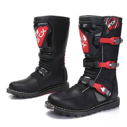 

Ax Mountain Motorcycle Off-road Riding Boots Stunt Climbing Boots Cowhide Breathable Riding Safe Protection Street Bike Protecti