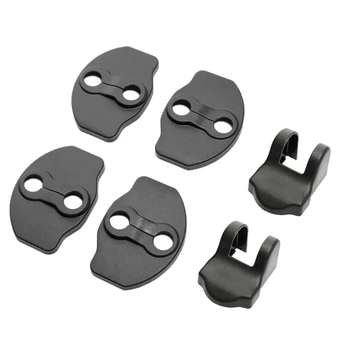 

6Pcs Car Auto Door Lock Protective Cover Trim Replace for Tesla Model 3 2017-19