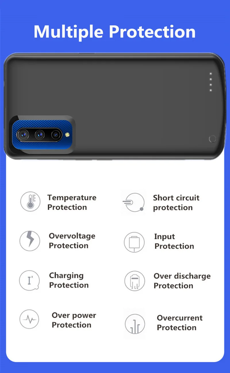 6500 мА/ч ультра тонкий чехол для резервного аккумулятора для VIVO IQOO Pro 5G, чехол для зарядного устройства, чехол для VIVO IQOO Pro