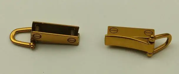 Металлический зажим ручной Diy конверт части D кольцо мешок сторона Аппаратные части о деятельности рифлёный поток - Цвет: 1 yes Antique Gold