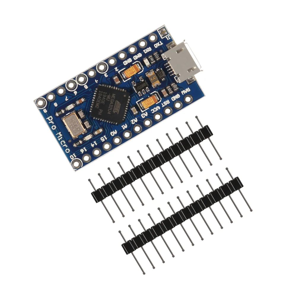10 шт. Pro Micro ATmega32U4 5 в 16 МГц Замена ATmega328 для Arduino Mini с 2-рядным штыревым разъемом Leonardo