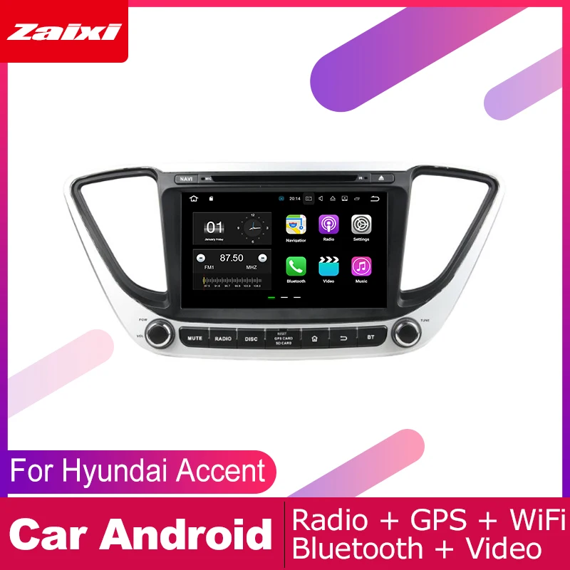 Автомобильный dvd-плеер gps Navi навигация для hyundai Accent 20182019 автомобильный Android мультимедийная система экран Радио стерео