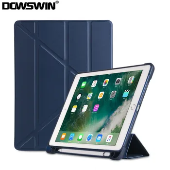 

For iPad 9.7 2017 2018 Case For iPad 6th Generation Case With Pencil Holder PU Leather Funda For iPad Air 1 2 Pro 9.7 Case