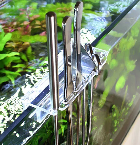 

Acrylic Tool Kit Holder Maintenance Equipment Aquarium Water Plant Landscape Kit Set Holder Clip