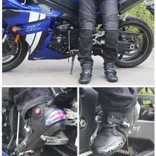 Профессиональные удобные мужские мотоциклетные ботинки байкерские водонепроницаемые скоростные ботинки для мотокросса Нескользящие мотоциклетные защитные ботильоны
