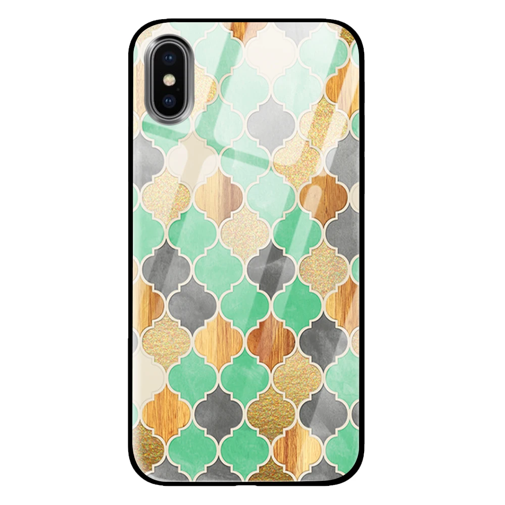 Рок-н-ролл для iPhone 5 5S 6 6s 7 8 Plus X XS XR 11 Pro макс. закаленное стекло чехлы - Цвет: 2