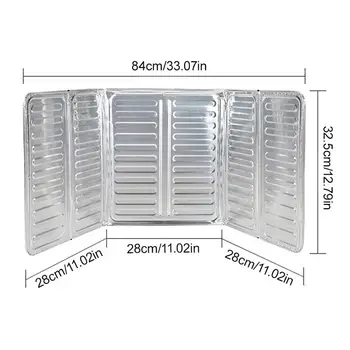 

Splash Baffle Aluminum Kitchen Shield Oil Protector for Kitchen Oil-proof Splash Kitchenware Tool