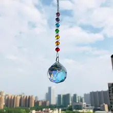 AB 30 мм великолепное Хрустальное стекло Висячие окна фэн-шуй целебная Призма Ловец Солнца Радуга чайник домашний сад Декор