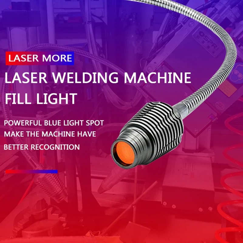 Lampada Da Lavoro Per Saldatrici Laser Luce Blu-Ray Sight Illuminazione Professionale Per Macchine Utensili Regolazione Flessibile Tensione 12V