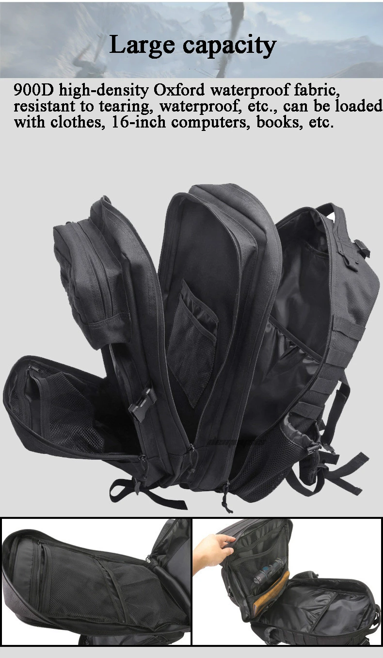Тактические военные сумки, водонепроницаемые камуфляжные походные рюкзаки для кемпинга, походов, страйкбола, камуфляжные рюкзаки для альпинизма, походов, путешествий, армейские нейлоновые рюкзаки